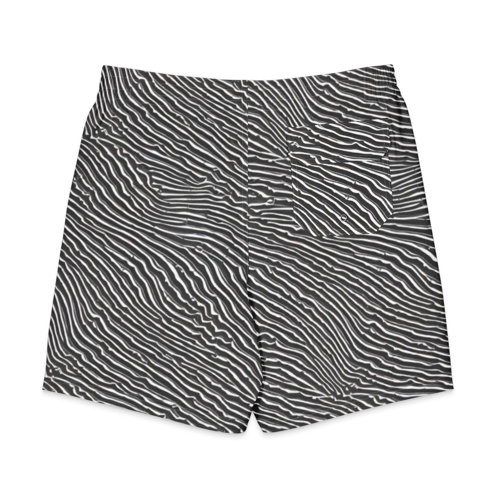 Hypnotic Waves on Men's Board Shorts — Back