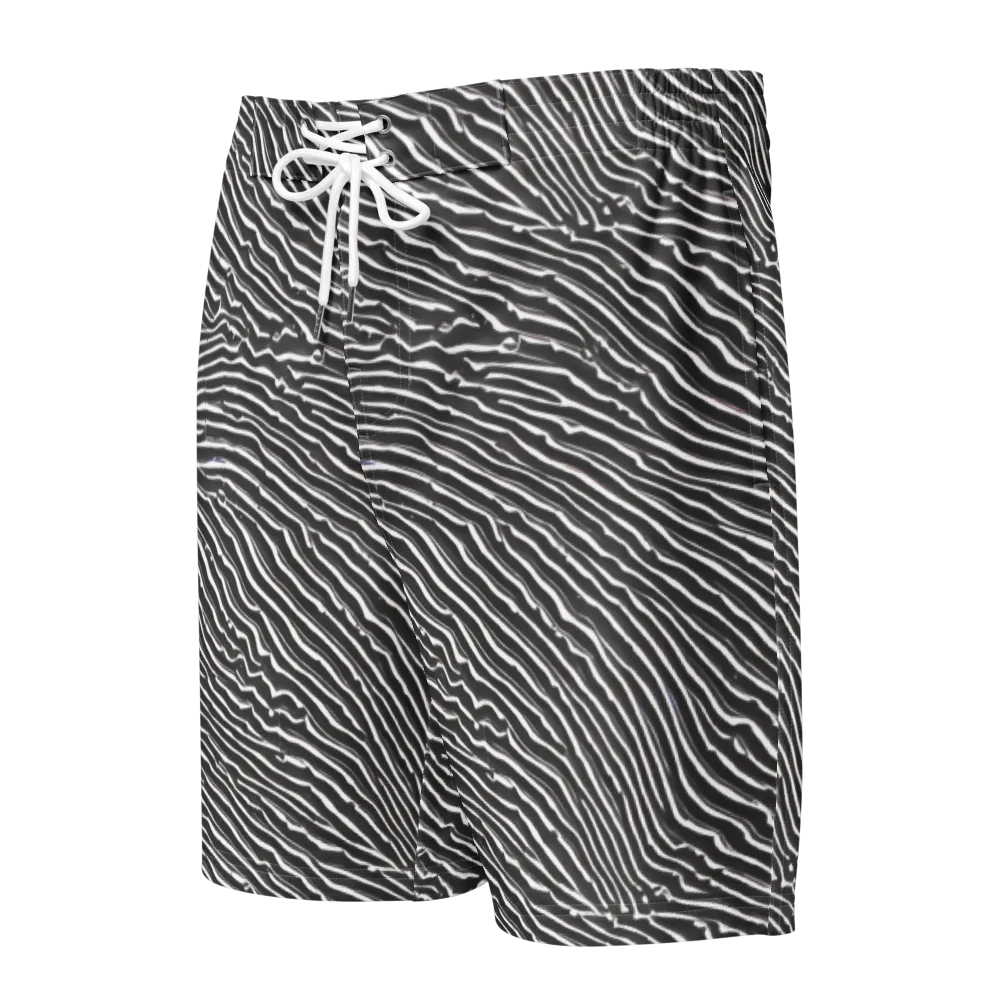 Hypnotic Waves on Men's Board Shorts — Front