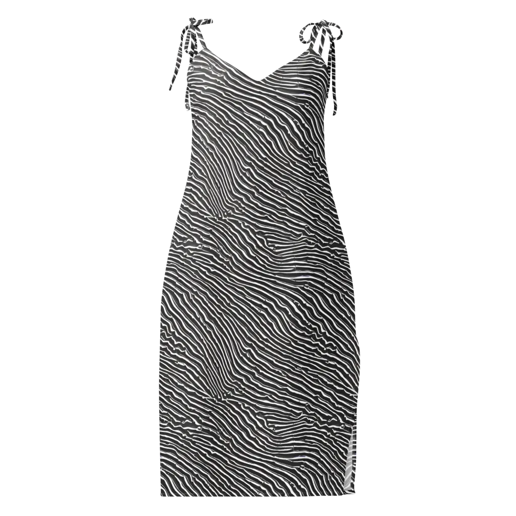 Hypnotic Waves on Slip Dress — Front