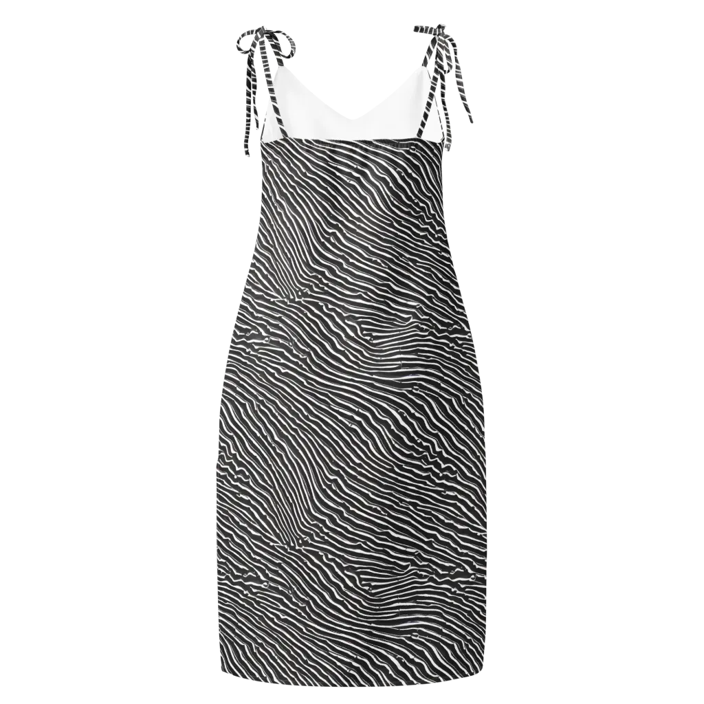 Hypnotic Waves on Slip Dress — Back