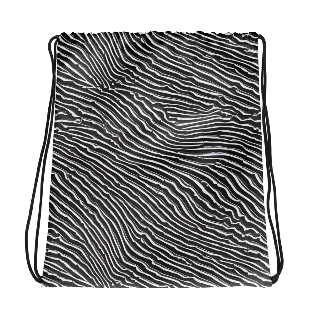 Hypnotic Waves on Drawstring Bag — Photo