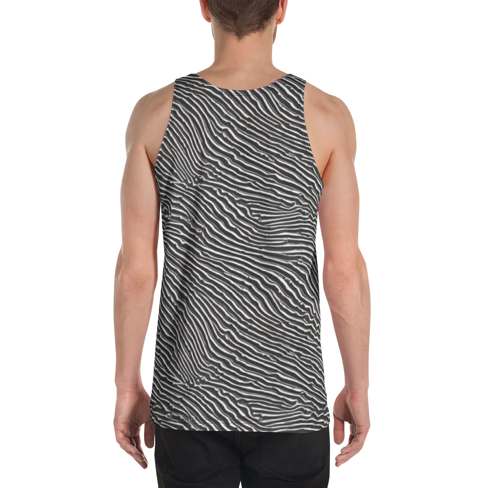 Hypnotic Waves on Men's Tank Top — Back