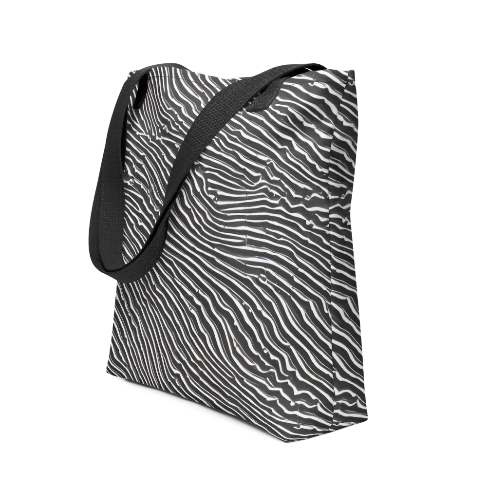 Hypnotic Waves on Tote Bag — Front