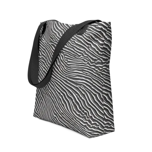 Hypnotic Waves on a Tote Bag