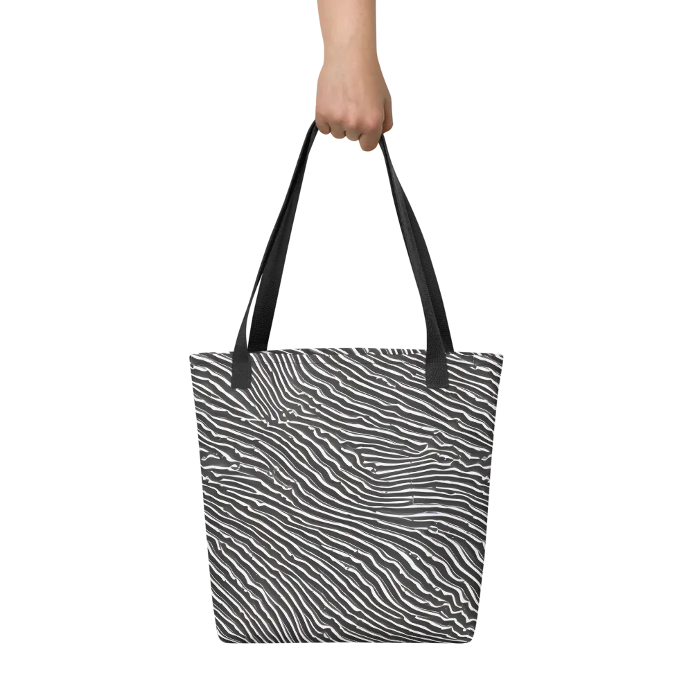 Hypnotic Waves on Tote Bag — Front