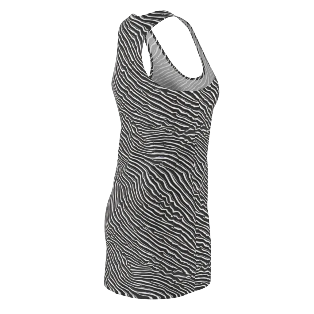 Hypnotic Waves on Racerback Dress — Back Side