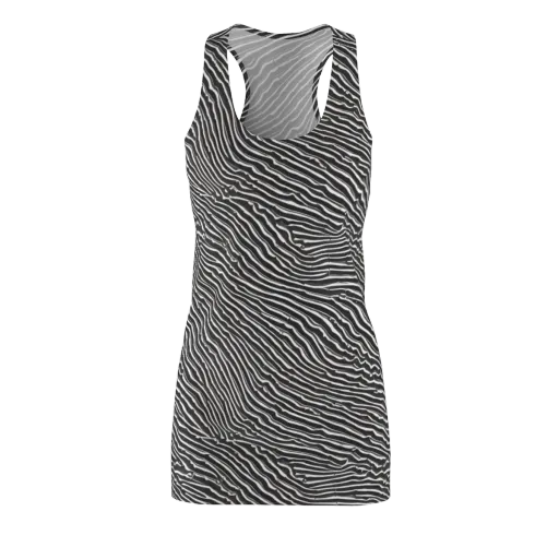 Hypnotic Waves on a Racerback Dress