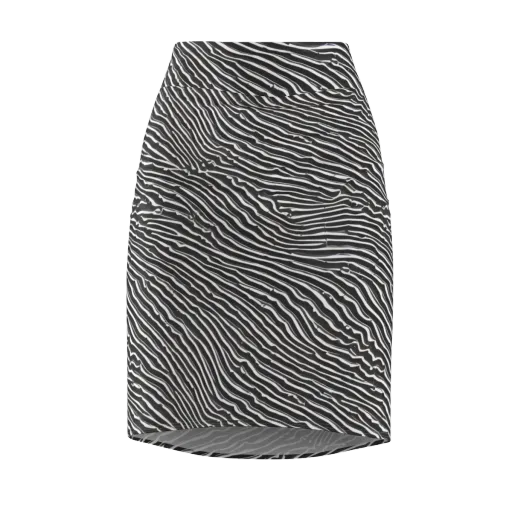 Hypnotic Waves on a Pencil Skirt