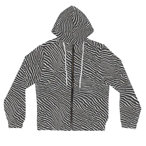 Hypnotic Waves on a Women's Full-Zip Hoodie