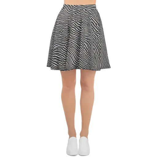 Hypnotic Waves on a Skater Skirt