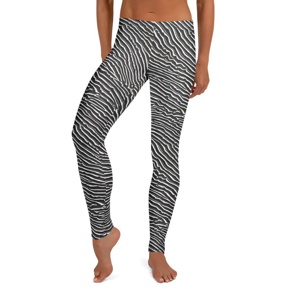 Hypnotic Waves on Leggings — Front