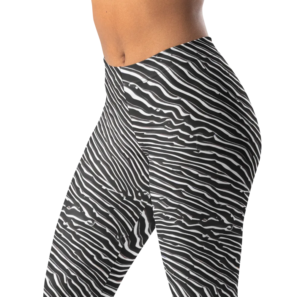 Hypnotic Waves on Leggings — Left Front