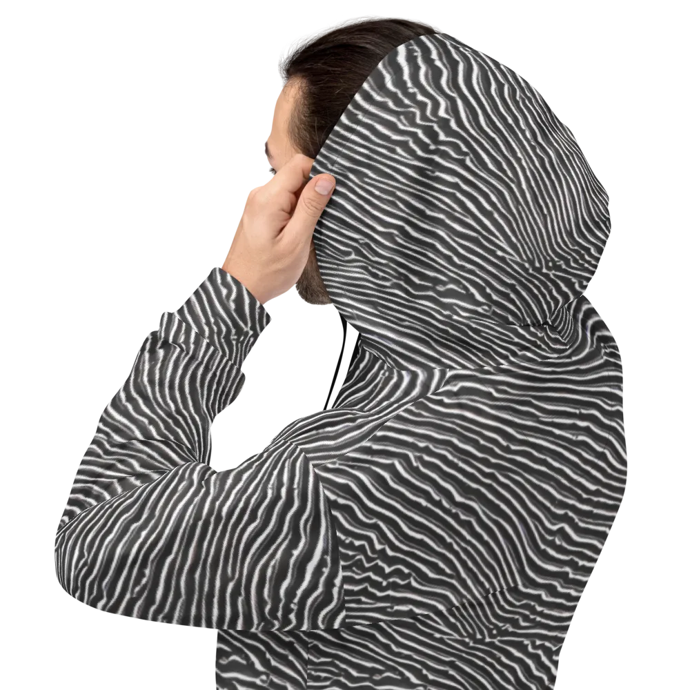 Hypnotic Waves on Hoodie — Back