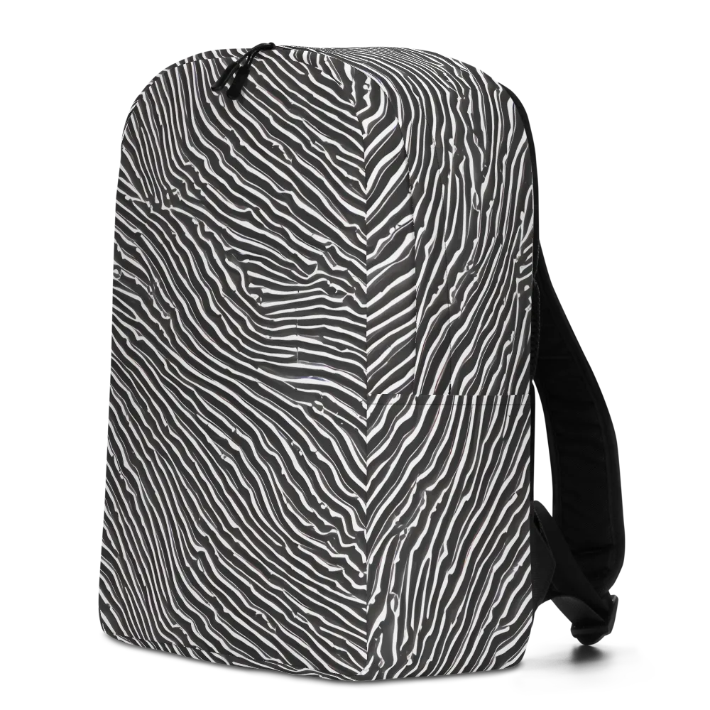Hypnotic Waves on Minimalist Backpack — Left