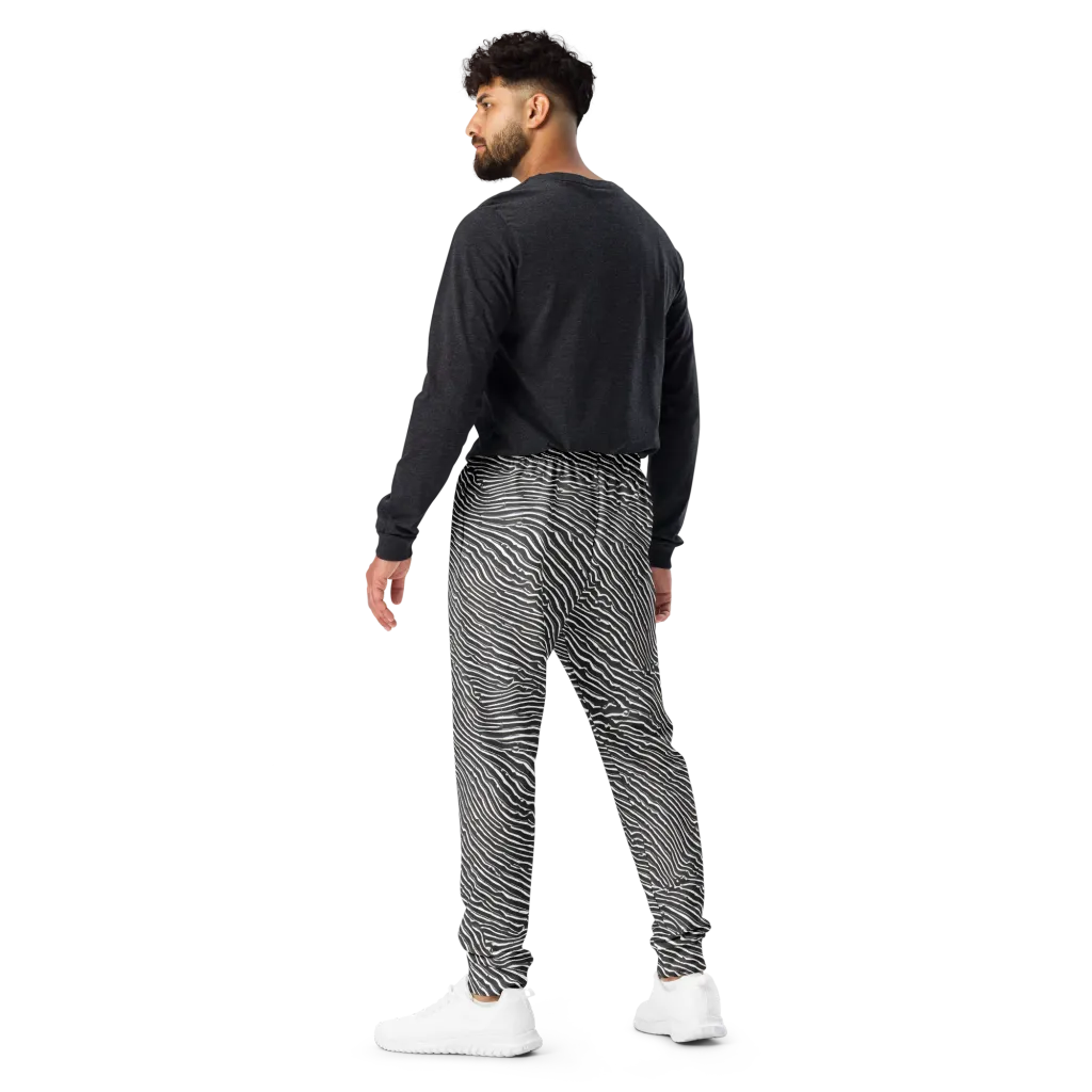Hypnotic Waves on Men's Joggers — Back