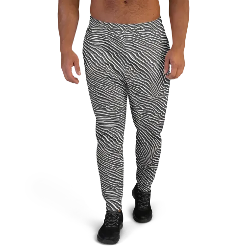 Hypnotic Waves on a Men's Joggers
