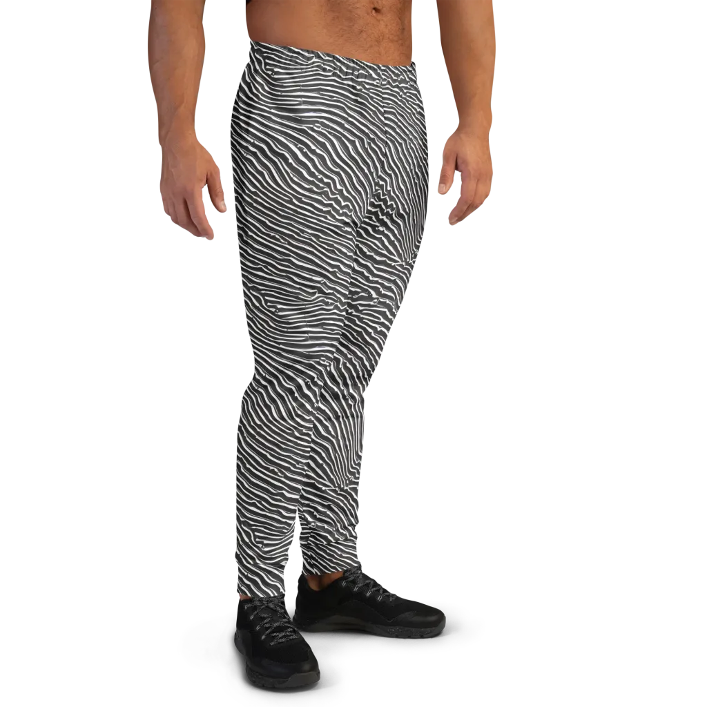 Hypnotic Waves on Men's Joggers — Right