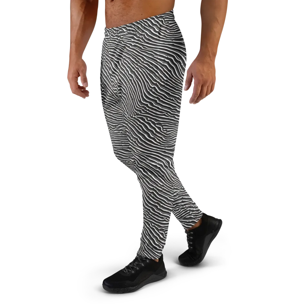 Hypnotic Waves on Men's Joggers — Left
