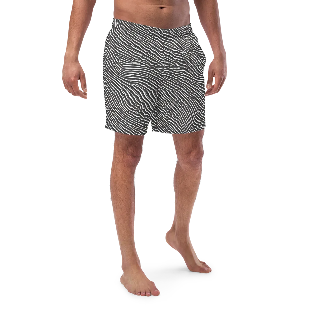 Hypnotic Waves on Swim Trunks — Front