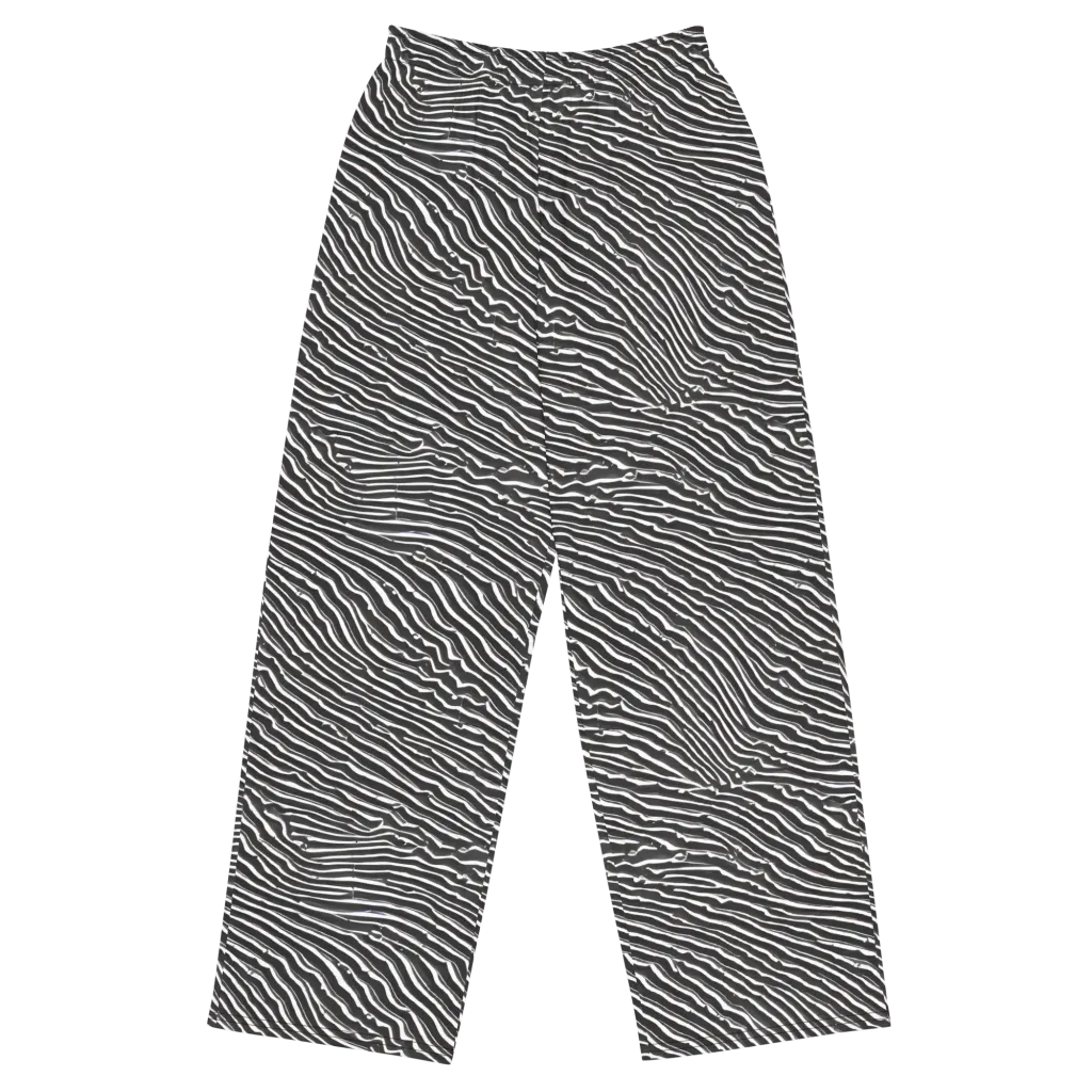 Hypnotic Waves on Wide-Leg Pants — Front
