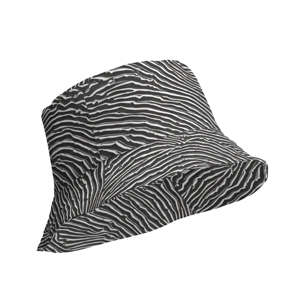 Hypnotic Waves on Reversible Bucket Hat — Product details Outside