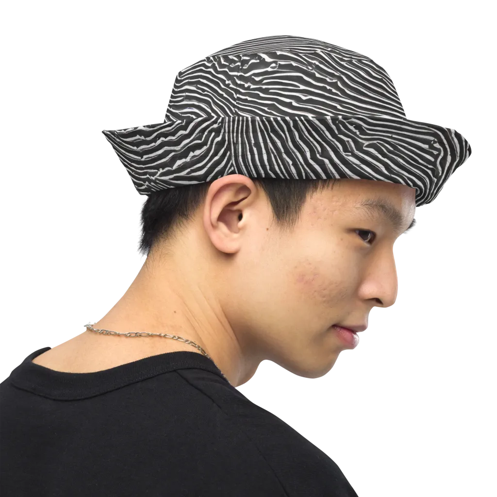 Hypnotic Waves on Reversible Bucket Hat — Right Outside