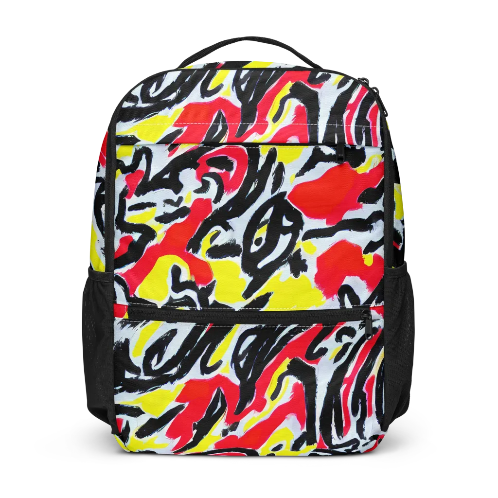 Cosmic Brushstrokes on Utility Backpack — Front