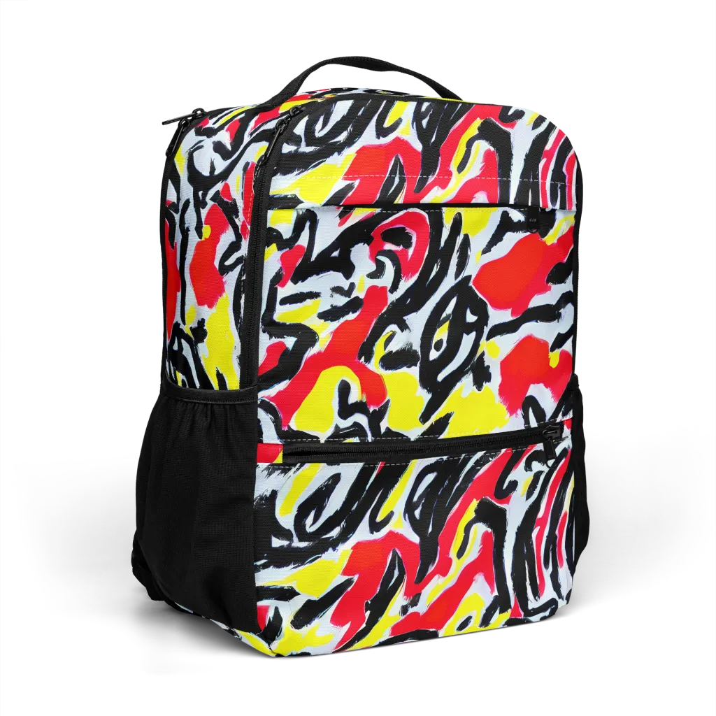 Cosmic Brushstrokes on Utility Backpack — Right Front