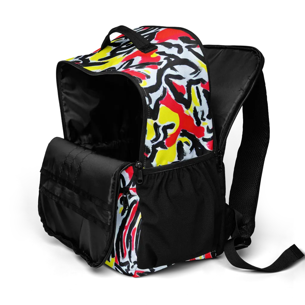 Cosmic Brushstrokes on Utility Backpack — Product details 2