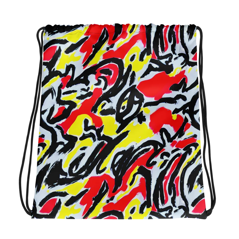 Cosmic Brushstrokes on Drawstring Bag — Photo