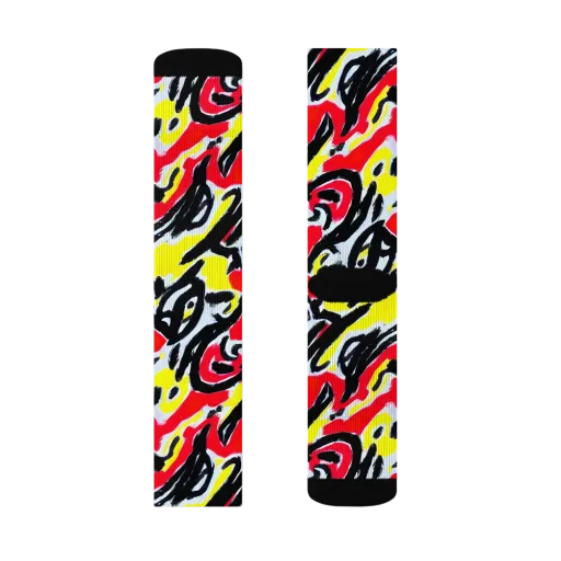 Cosmic Brushstrokes on a Socks