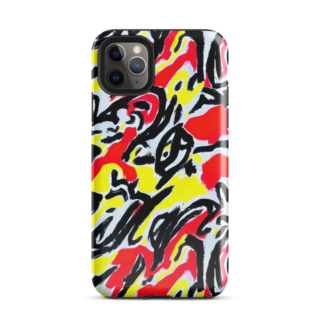 Cosmic Brushstrokes on Tough Case for iPhone® — Front