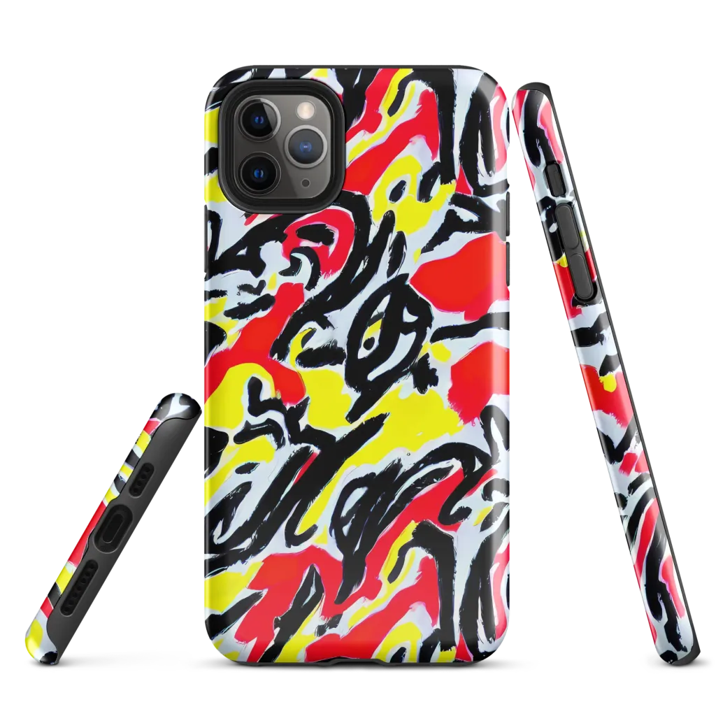Cosmic Brushstrokes on Tough Case for iPhone® — Front