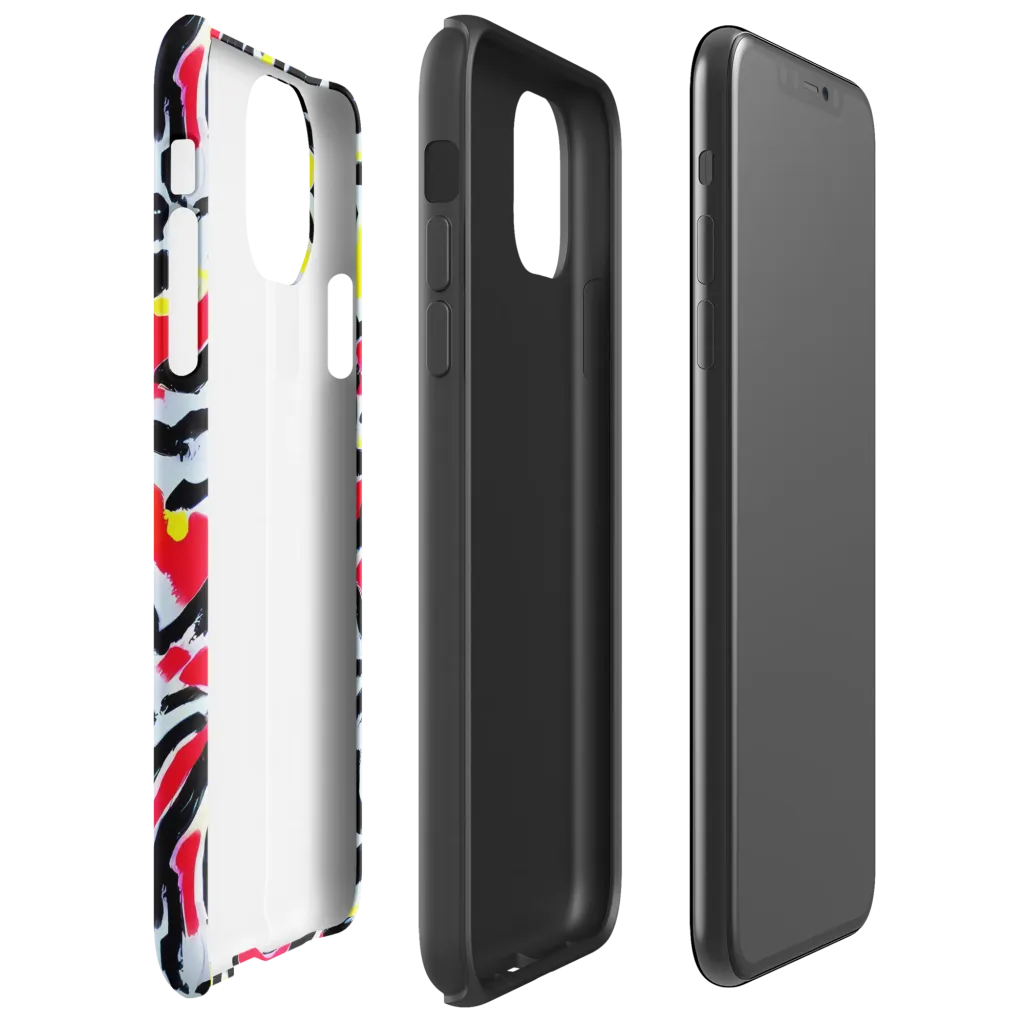 Cosmic Brushstrokes on Tough Case for iPhone® — Right
