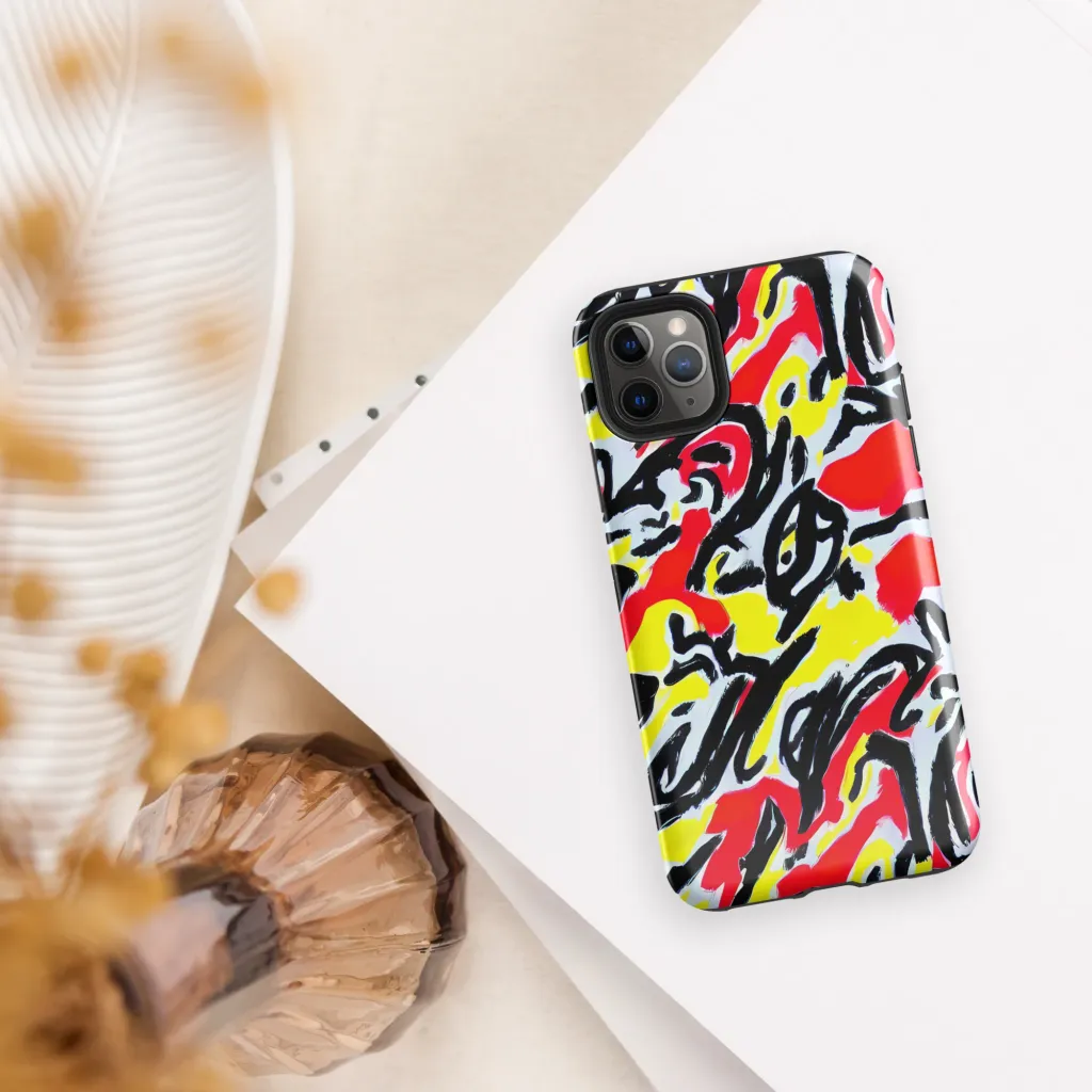 Cosmic Brushstrokes on Tough Case for iPhone® — Front