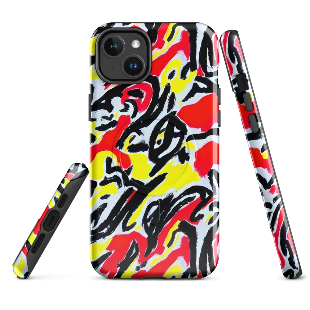 Cosmic Brushstrokes on MagSafe Tough Case for iPhone® — Front