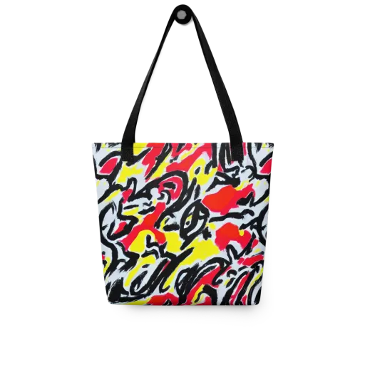 Cosmic Brushstrokes on a Tote Bag