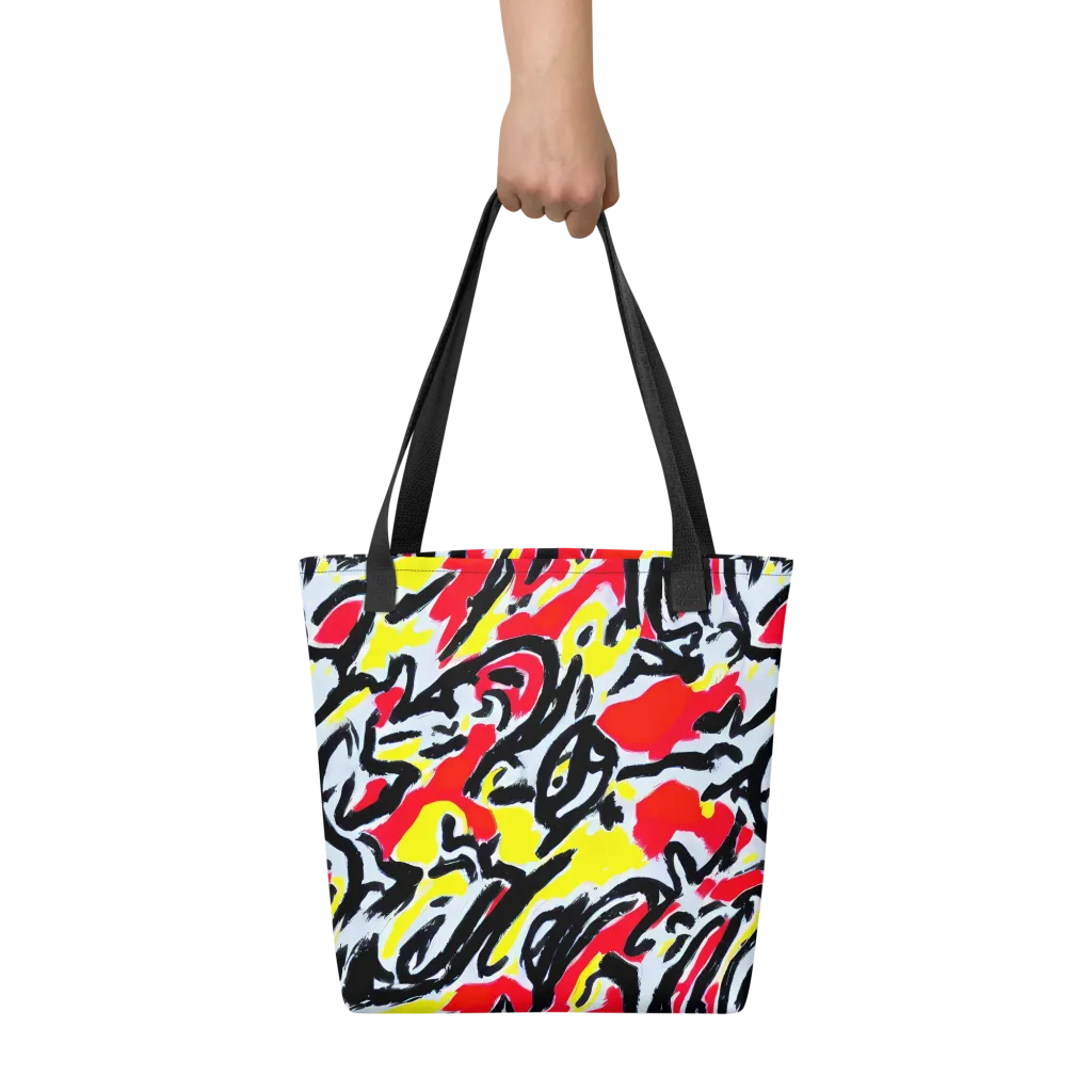Cosmic Brushstrokes on Tote Bag — Front