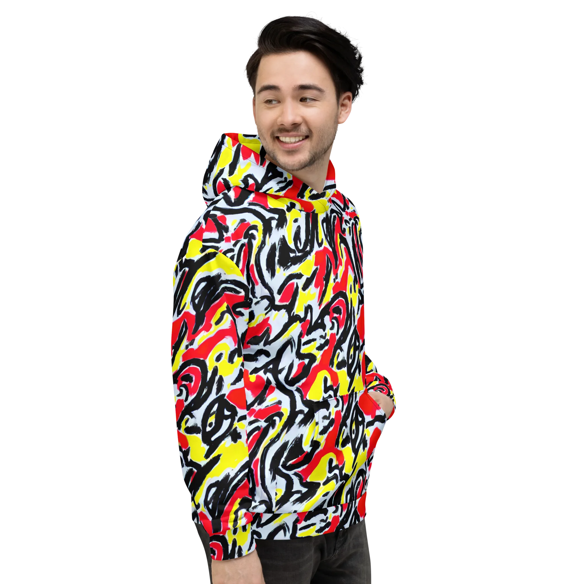 Cosmic Brushstrokes on Hoodie — Right