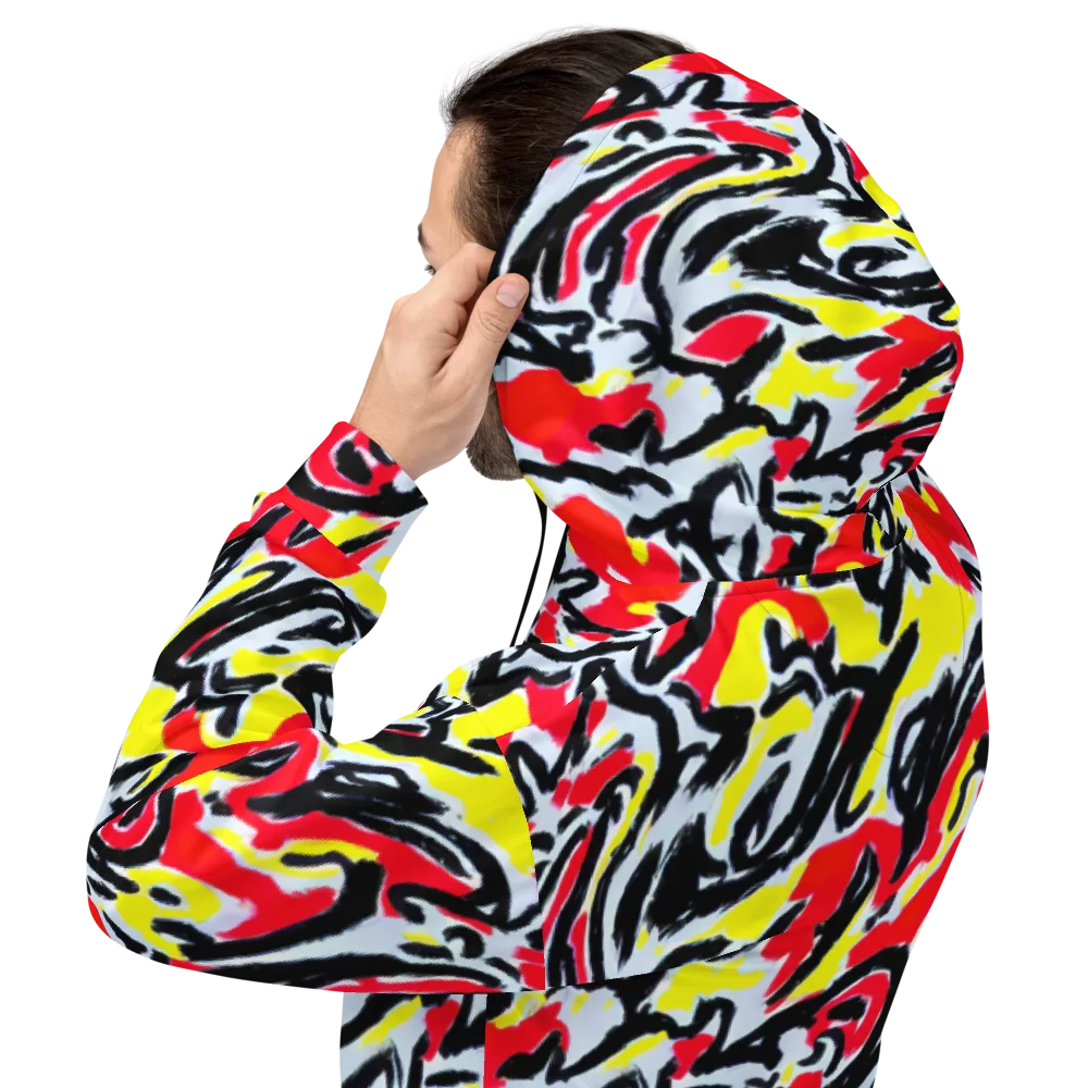 Cosmic Brushstrokes on Hoodie — Back