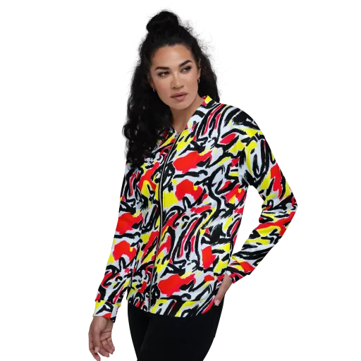 Cosmic Brushstrokes on a Bomber Jacket