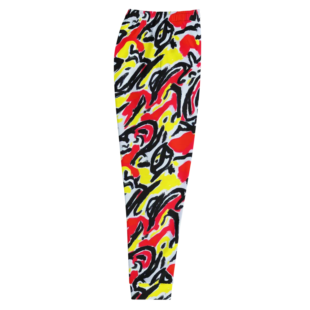 Cosmic Brushstrokes on Men's Joggers — Right