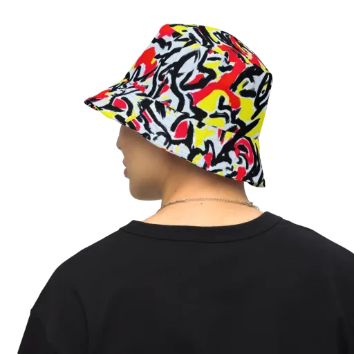 Cosmic Brushstrokes on a Reversible Bucket Hat