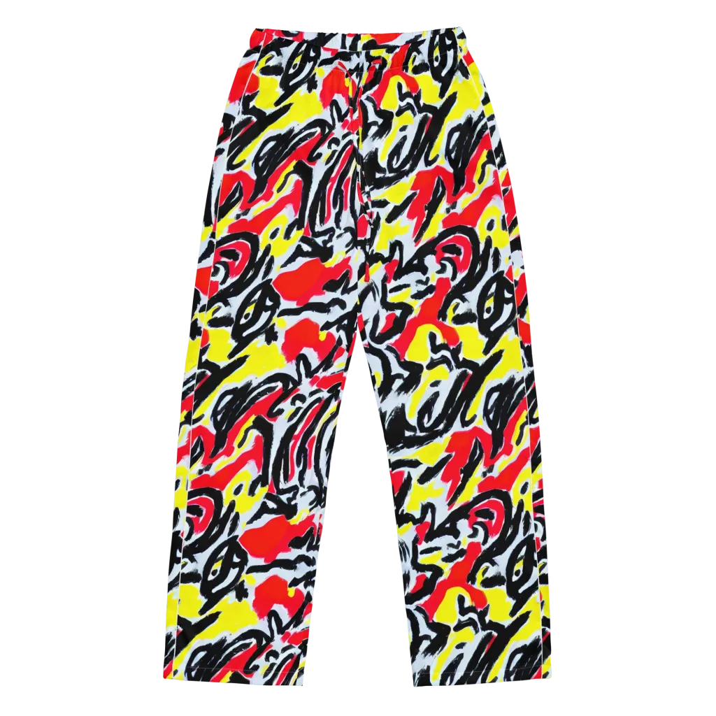 Cosmic Brushstrokes on Women's Pajama Pants — Front