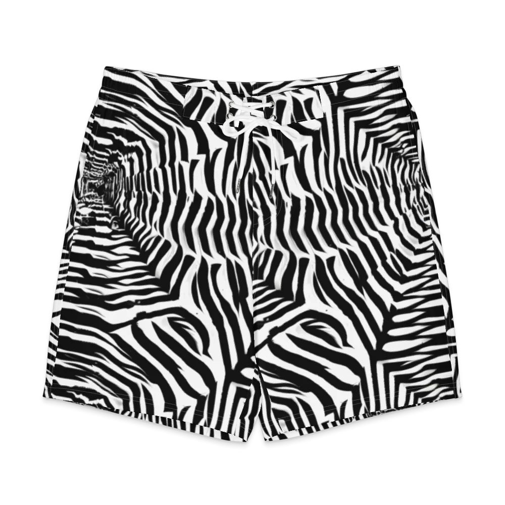 Shadowed Illusions on Men's Board Shorts — Front