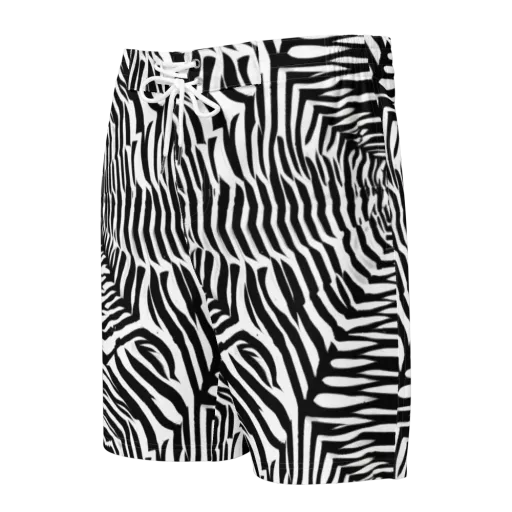 Shadowed Illusions on a Men's Board Shorts