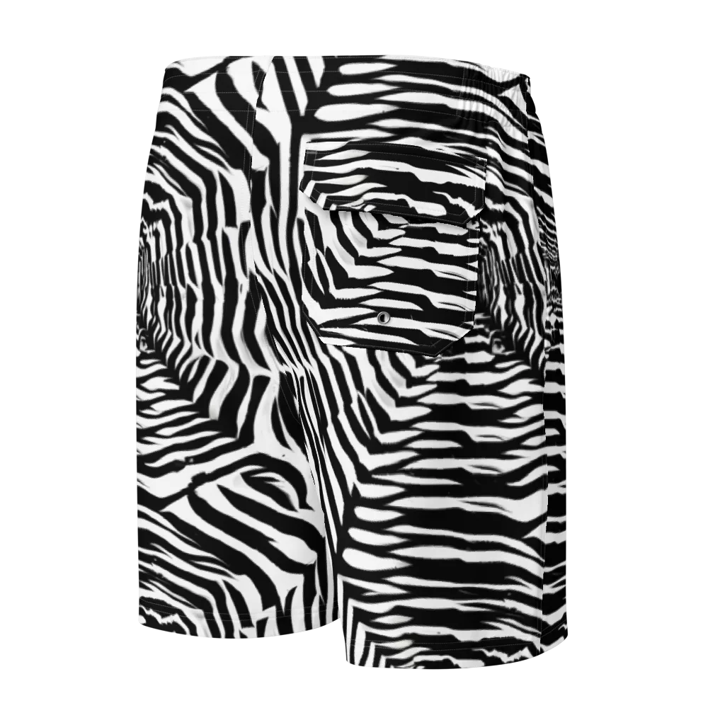 Shadowed Illusions on Men's Board Shorts — Back