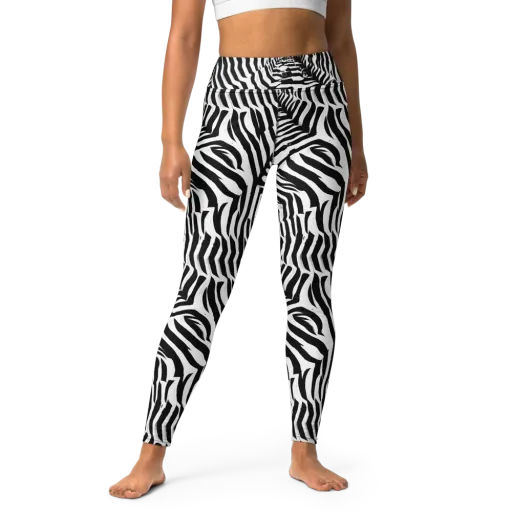 Shadowed Illusions on a Yoga Leggings
