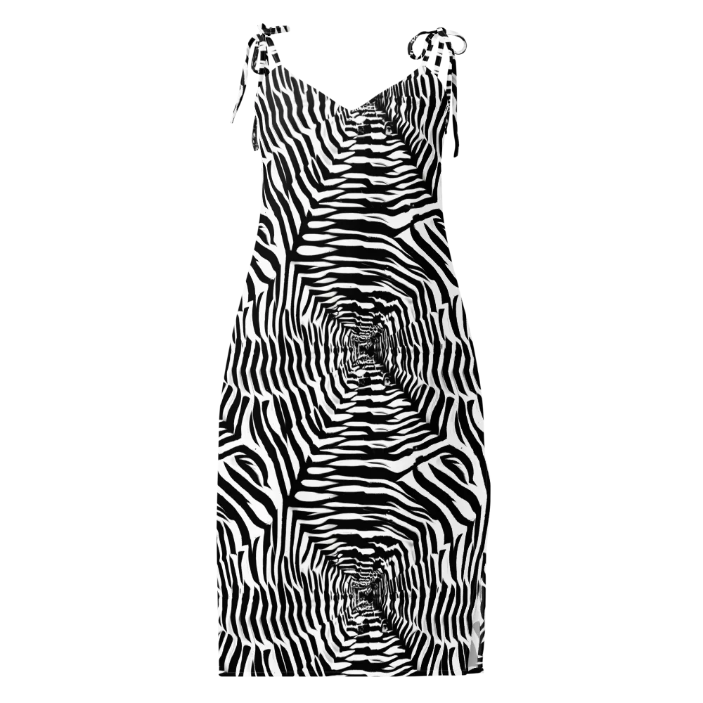 Shadowed Illusions on Slip Dress — Front
