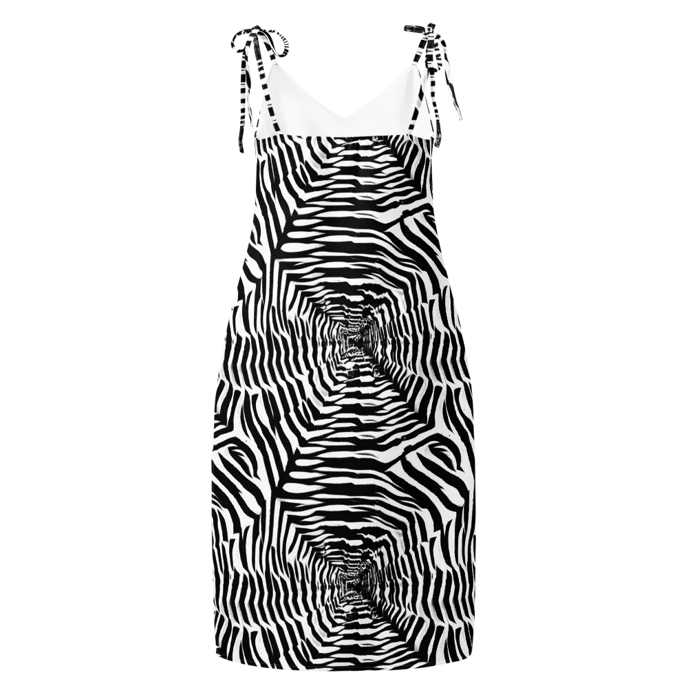 Shadowed Illusions on Slip Dress — Back